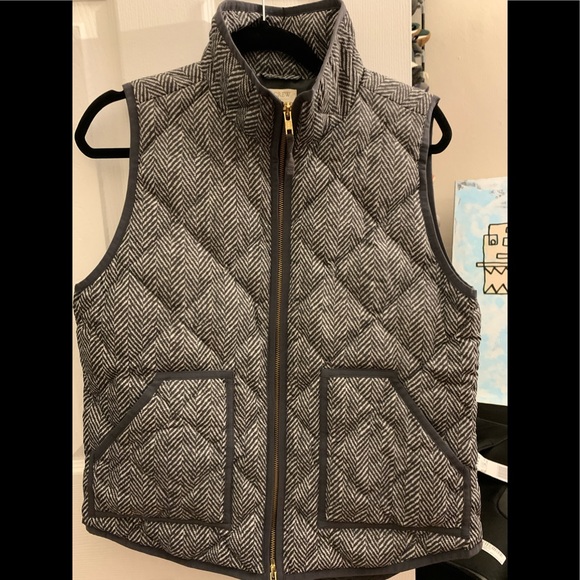 J. Crew Jackets & Blazers - J Crew Herringbone Sleeveless Vest